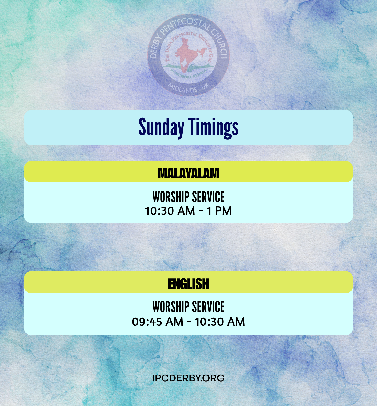 church timings